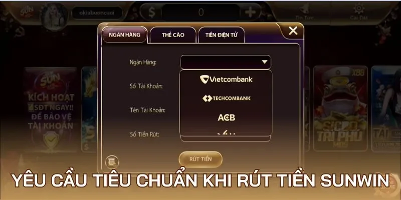Cách rút tiền Sunwin dễ dàng từ A-z