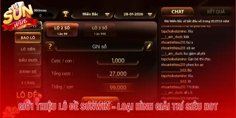 Giới thiệu Lô Đề Sunwin - Loại hình giải trí siêu hot